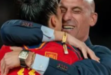 Due to a kissing scandal, FIFA has suspended the president of the Spanish FA.